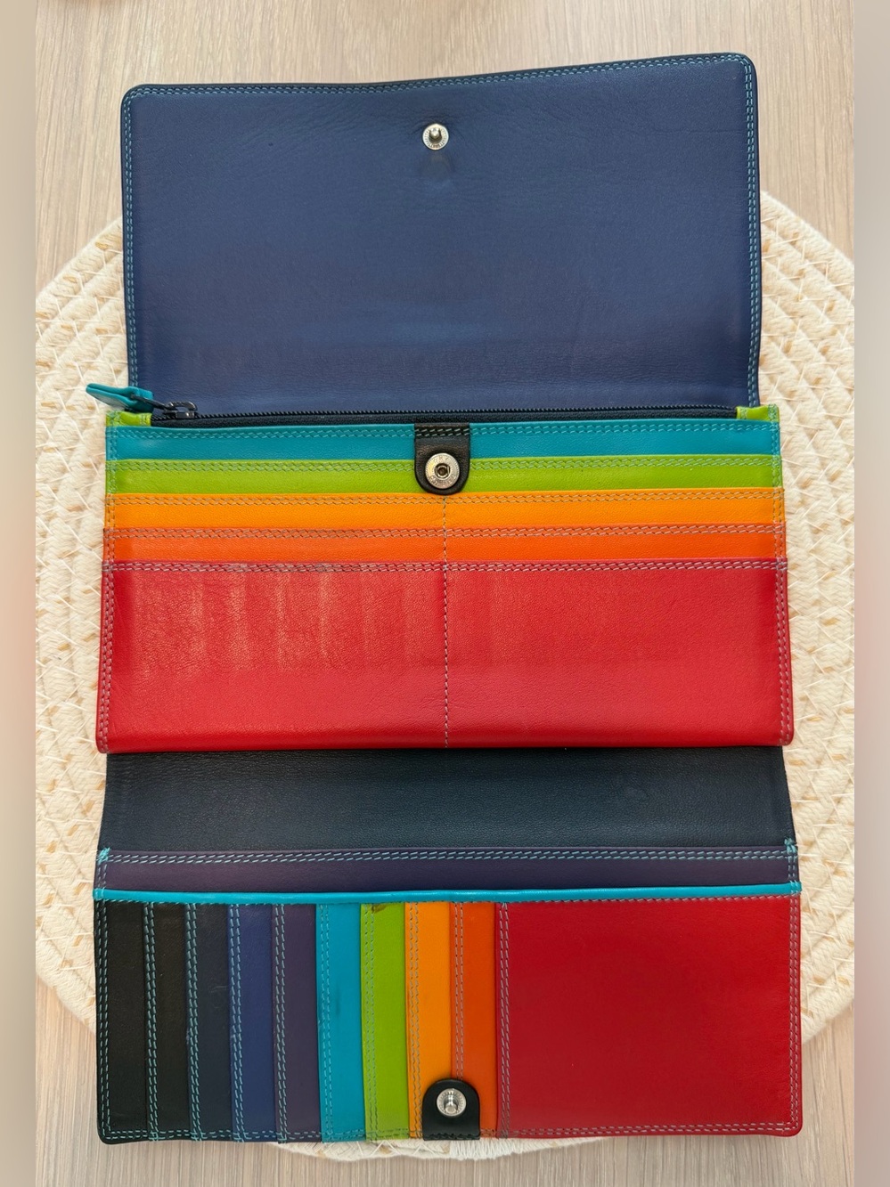 MYWALIT Medium Matinee Leather Wallet